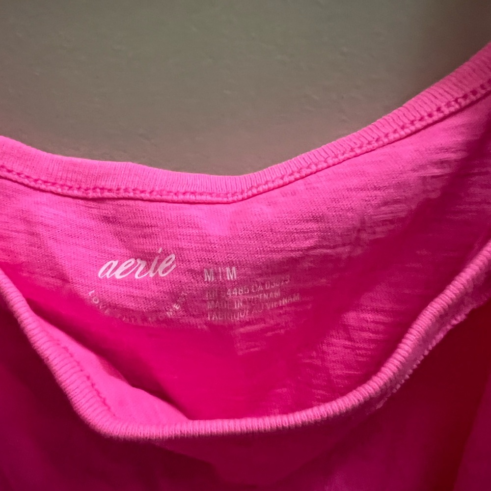 Aerie Bright Pink Tank Top - Picture 3 of 3